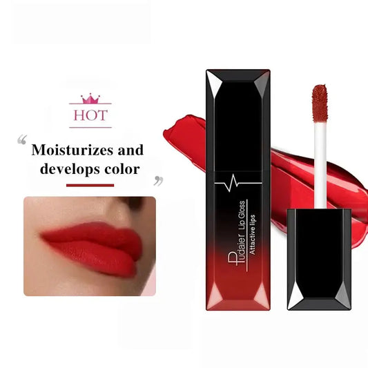 21-Color Lip Gloss Matte Mist Liquid Lipstick Waterproof Long lasting Cosmetics Lip Tint Paste Not-fade Lip Glaze dermacollagene.com