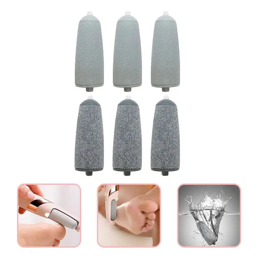 6 Pcs Foot Grinder Replacement Head Electronic File Pedicure Tools for Feet Walker Heads Aldult Accessory dermacollagene.com