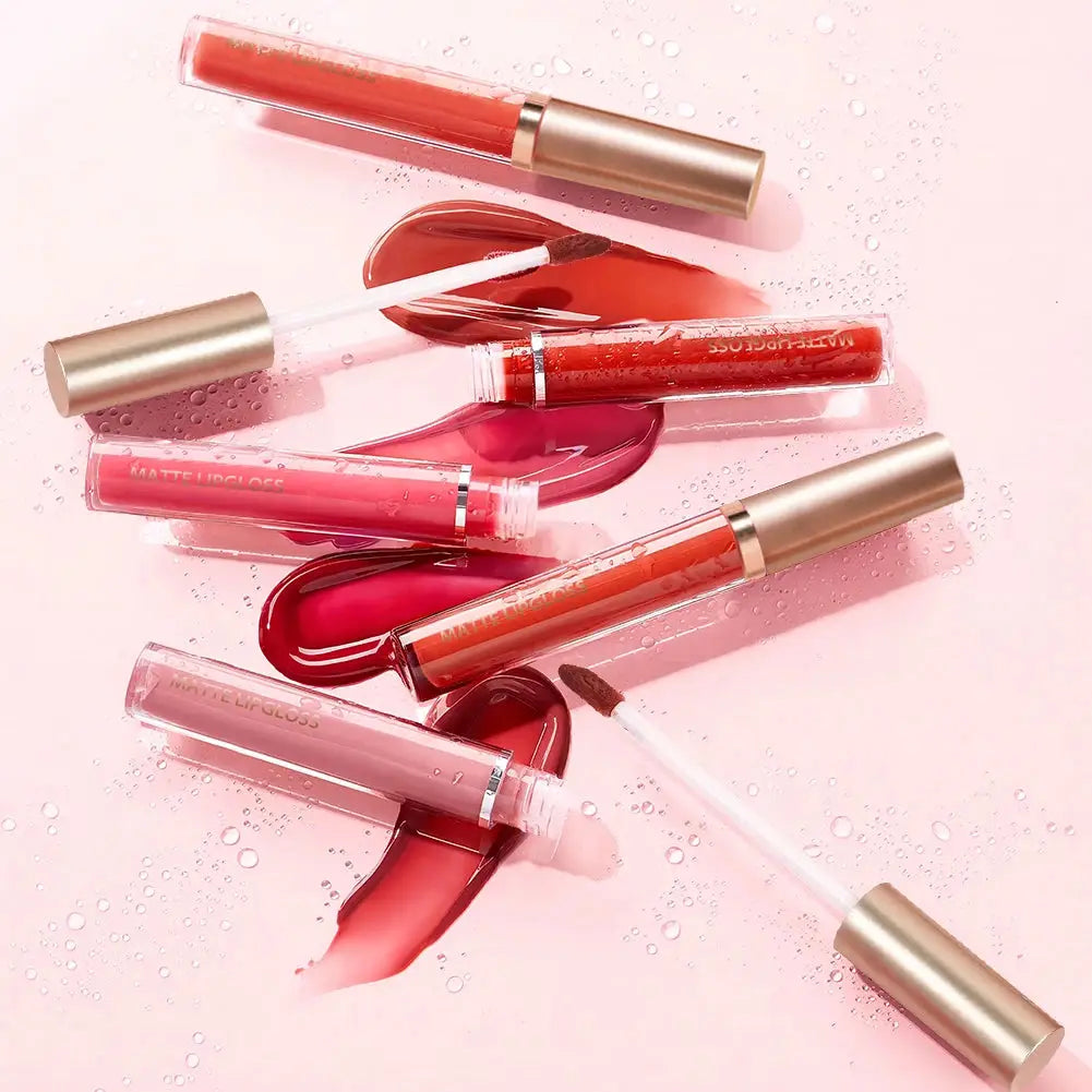 Matte lip gloss AB two sets, not stained with cup mouth red lip gloss dermacollagene.com