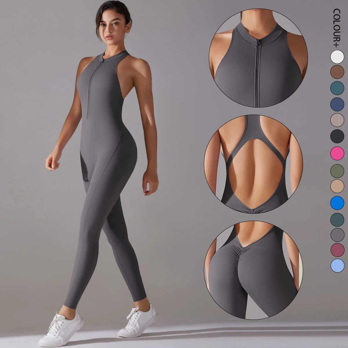 Women Bodysuits Tummy Control Butt Lifting Sports Shapewea Fitness Sports Bodysuit Yoga Suit Women's Gym PushUp Workout Clothes dermacollagene.com