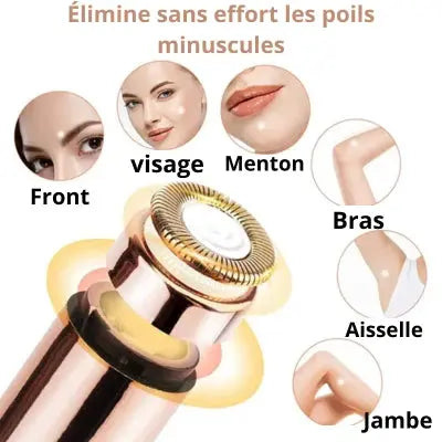 tondeuse électrique- épilateur visage menton front bras aisselle jambe