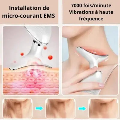 Soin Hydrafacial, masser, appareil de massage, Net Soins, masque double menton